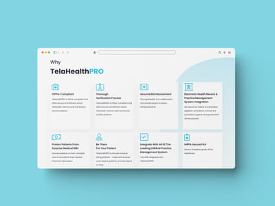TelaHealthPRO | Web Application Development - Web Applicatie