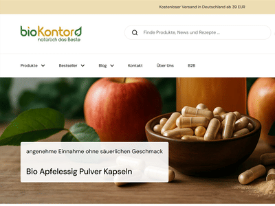 Relaunch von Gambio auf Shopify für bioKontor - E-Commerce