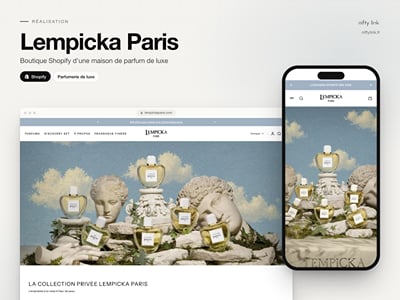 Lempicka Paris — boutique Shopify d'une maison de parfum de luxe - E-commerce