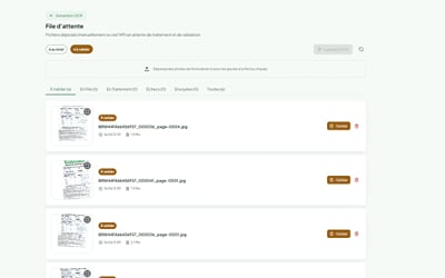 Bus Citoyens : lecture automatique des fiches papier par IA - Application web
