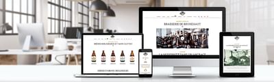 Site one page Brasserie Brunehaut - Website Creatie