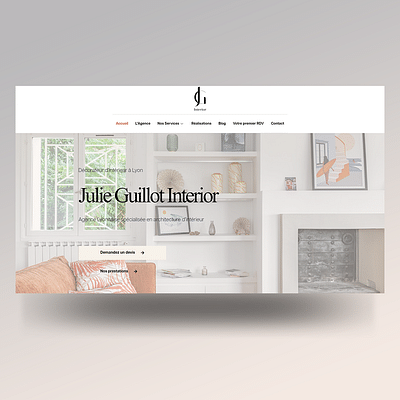 Refonte de site web - Julie Guillot Interior - Création de site internet