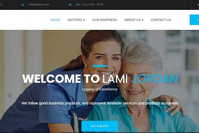 Lami Jordan website. - Website Creation
