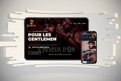 Conception site vitrine pour un salon de coiffure - Création de site internet