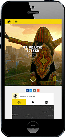 Tusker.Beer 'Website Development' - Werbung