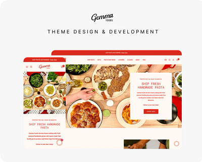 Gemma Foods - Pasta Subscription Shopify Store - E-commerce