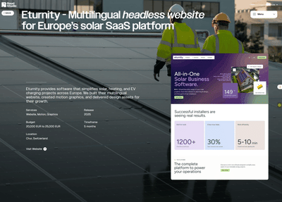 Making complex energy technology feel accessible and investable - Creación de Sitios Web
