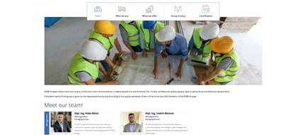 Created a responsive, multilingual company website - Création de site internet