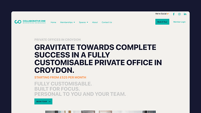Collaborative One | Flexible Workspaces - Website Creation
