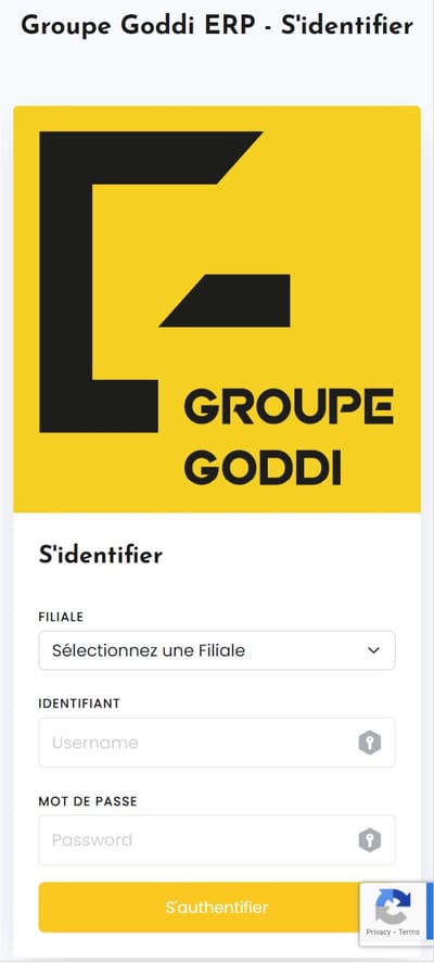 Enterprise Resource Planning - Groupe Goddi - Software Development