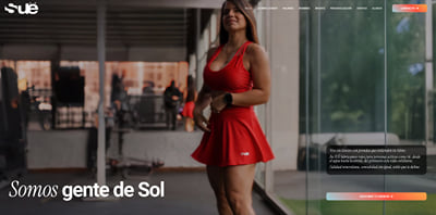 SUË Activewear - Création de site internet