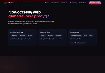 BroPlay – new website for our game studio - Website Creation