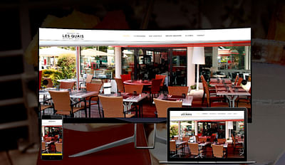Site vitrine brasserie Les Quais Aix Les Bains - Création de site internet