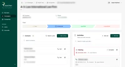 Reacher – prospectieplatform voor Huntsmen - Intelligence Artificielle