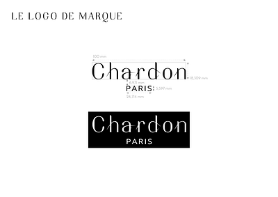 CHARDON PARIS < Charte graphique - Création de site internet