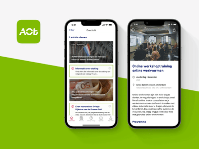 Algemene Onderwijsbond - iOS & Android app - Software Ontwikkeling