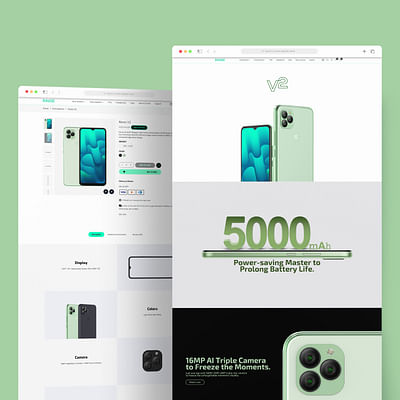 Smartphone Brand Website Design & Development - Website Creatie