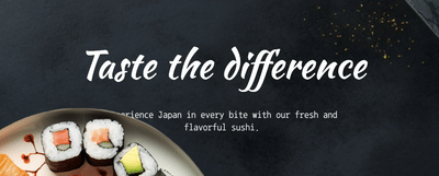 Site vitrine - Sushi Food - Design & graphisme