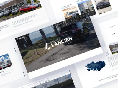 Site vitrine pour le groupe Lancien - Administration web