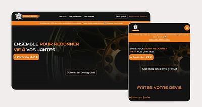 Site Internet France Jantes - Webanwendung