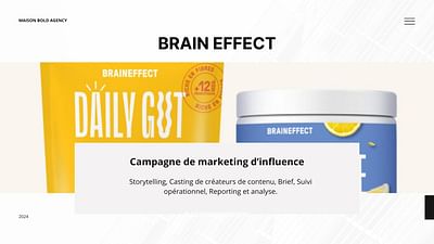 BRAINEFFECT X MAISON BOLD AGENCY - Marketing d'influence