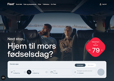 Fleet - The new FlixBus competitor in Denmark - Mobile App