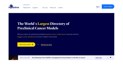 First qualified online leads for a biomedical research company - Website Creation