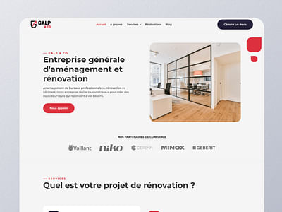 Entreprise générale d'aménagement et rénovation - Publicité en ligne