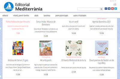 Ed. Mediterrània. E-commerce - Création de site internet