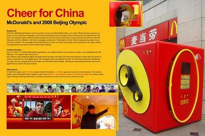 CHEER FOR CHINA - Publicité
