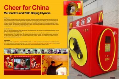 CHEER FOR CHINA - Pubblicità