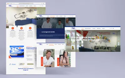 Réalisation du Site Web vitrine BS Maghreb - Website Creation
