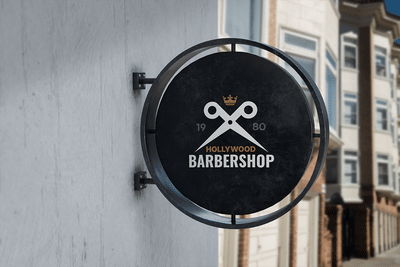 Hollywood Barbershop Brand Identity - Animación Digital