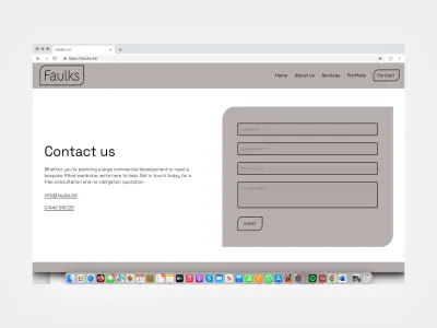 Faulks Ltd Website & Online Presence - Website Creation