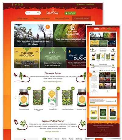 PUKKA HERBS - Ergonomie (UX / UI)