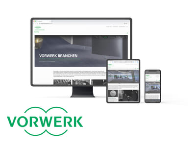 B2B-Website in Vorwerk-Qualität - Création de site internet