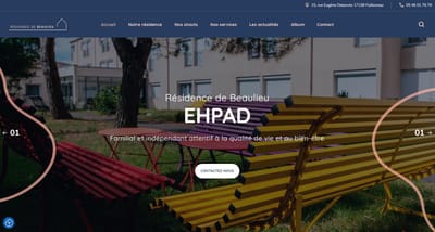SITE WEB - RESIDENCE DE BEAULIEU - Website Creatie