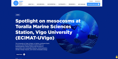 EMBRC,European Marine Biological Resource Centre, Création de site, - Website Creatie