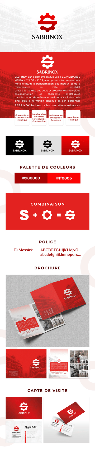 SABRINOX | Logo & Brand identity - Grafische Identiteit