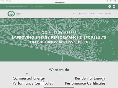 Energy Assessment Website Design - Website Creation