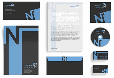 Numax Asesores Corporate Image Design - Diseño Gráfico