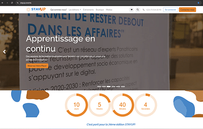 Events Website-StayUp - Création de site internet