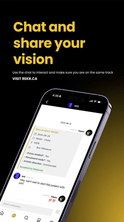 Développement application mobile REKR - Mobile App