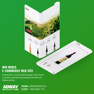 WIN WINES E-COMMERCE WEB SITE - Advertising