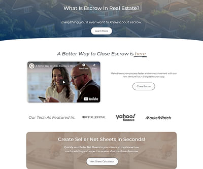 Website for Californian Real Estate Company - Creación de Sitios Web