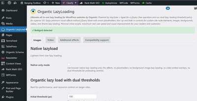 Custom Lazyload plugin for better UX - SEO