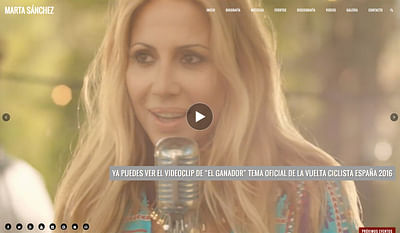 Marta Sánchez (Sitio Oficial) - Website Creatie