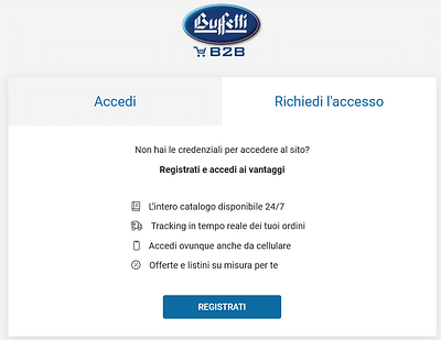Sviluppo E-Commerce B2B Buffetti - E-Commerce