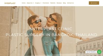 Web Design: Plastic Surgery Clinic - Création de site internet