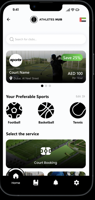 Athletes Hub Startup - Website Creation